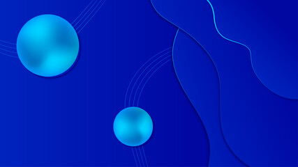 Modern blue technology abstract presentation background