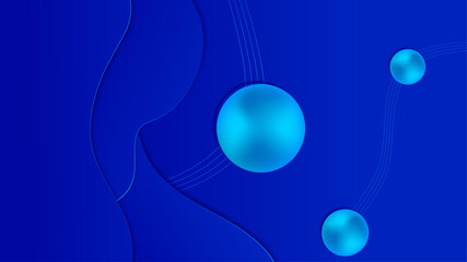 Modern blue technology abstract presentation background