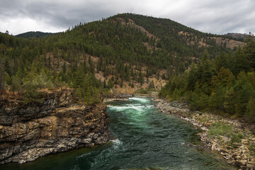 Kootenai River and Falls, Montana
