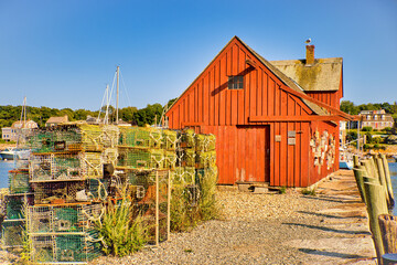 Fototapeta premium Crab cages at Motif Nr. 1 in Rockport, USA