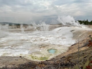 geyser in park national park
