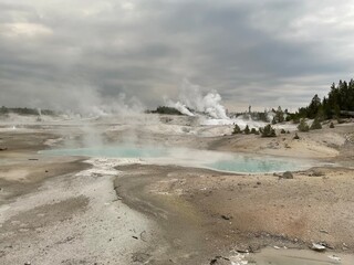 geyser in park national park