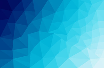 Obraz premium Low poly gradient blue background