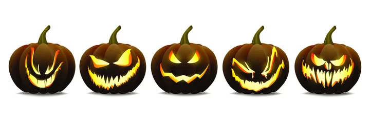 Foto op Plexiglas halloween pumpkin craving of jack o lantern  © Studio623