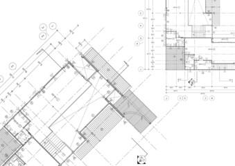 Floor plan designed building on the drawing.