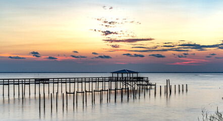 Obraz premium A cool evening View at Fairhope, Alabama