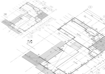 Floor plan designed building on the drawing.