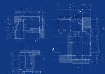 Floor plan designed building on the drawing.