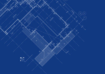 Floor plan designed building on the drawing.