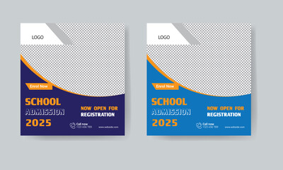School Admission Social Media Post