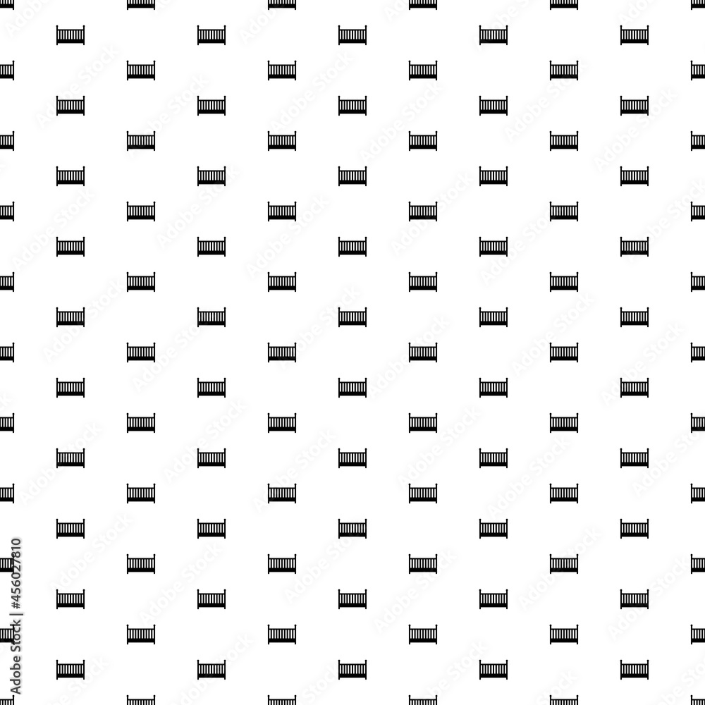 Poster square seamless background pattern from geometric shapes. the pattern is evenly filled with big blac