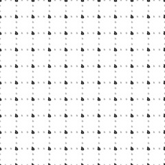 Square seamless background pattern from black bag of money symbols are different sizes and opacity. The pattern is evenly filled. Vector illustration on white background