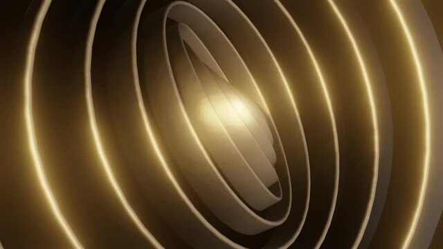 Golden Sphere 3D animation