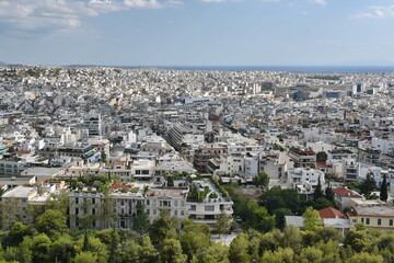 Fototapeta na wymiar Aerial View of Athens City Centre