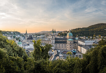 Naklejka premium Salzburg Blick von der Festung