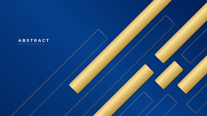 Abstract blue and gold geometric background