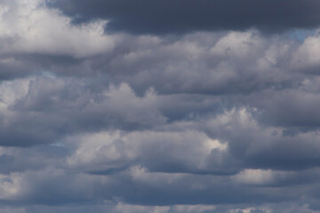 grey rain clouds in a sky