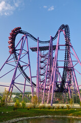 A modern attraction in the amusement park