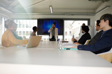 Fototapeta na wymiar Business people in conference room meeting