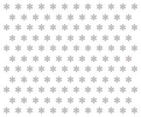 Seamless abstract modern pattern with purple flowers on white background, simple banner, design for decoration, wrapping paper, print, fabric or textile, lovely card, vector illustration