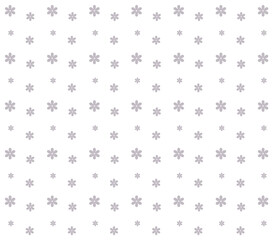 Abstract modern pattern with purple flowers on white background, simple banner, design for decoration, wrapping paper, print, fabric or textile, lovely card, flat design, vector illustration