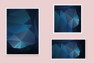 abstract textured polygonal background vector. Blurry triangle design. The pattern can be used for the background.	