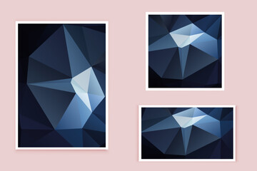 abstract textured polygonal background vector. Blurry triangle design. The pattern can be used for the background.	