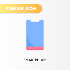 smartphone icon for your website design, logo, app, UI. Vector graphics illustration and editable stroke. smartphone icon flat design.