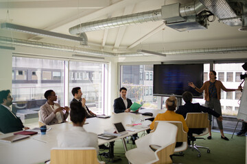 Business people in conference room meeting