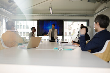 Business people in conference room meeting