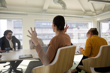 Business people in conference room meeting