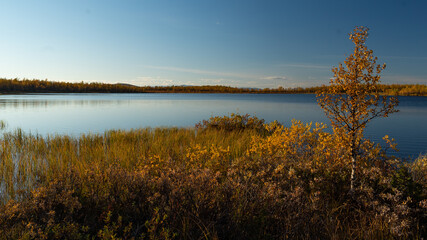 Lake view in Viscaria, Kiruna, Sweden