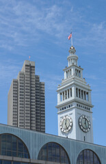 Fototapeta na wymiar Ferry Building Clock Tower, San Francisco, California