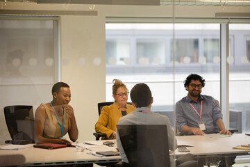 Business people in conference room meeting