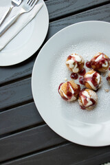 homemade cottage cheese donuts balls
