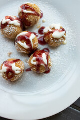 homemade cottage cheese donuts balls