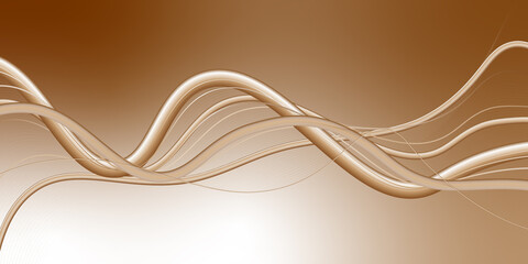 Golden wave background. for soft gold Abstract banner wallpaper