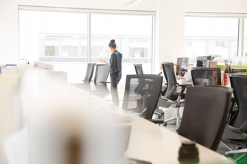 Open plan office interior