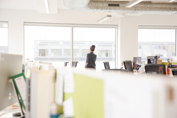Open plan office interior