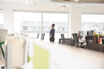 Open plan office interior