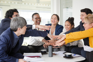 Business people talking in relax zone
