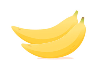 Tropical banana fruit, exotic yellow ripe banana for summer fresh vegetarian dessert