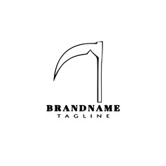 symbol ax angel of death logo icon design template vector illustration