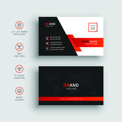 Modern Creative and Clean Business Card Template Design