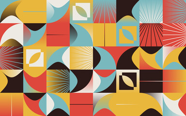 Colorful Geometric Vector Pattern Design