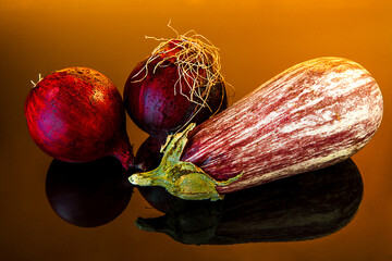 vegetable eggplant for the concept of a diet menu