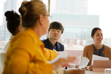 Business people in conference room meeting