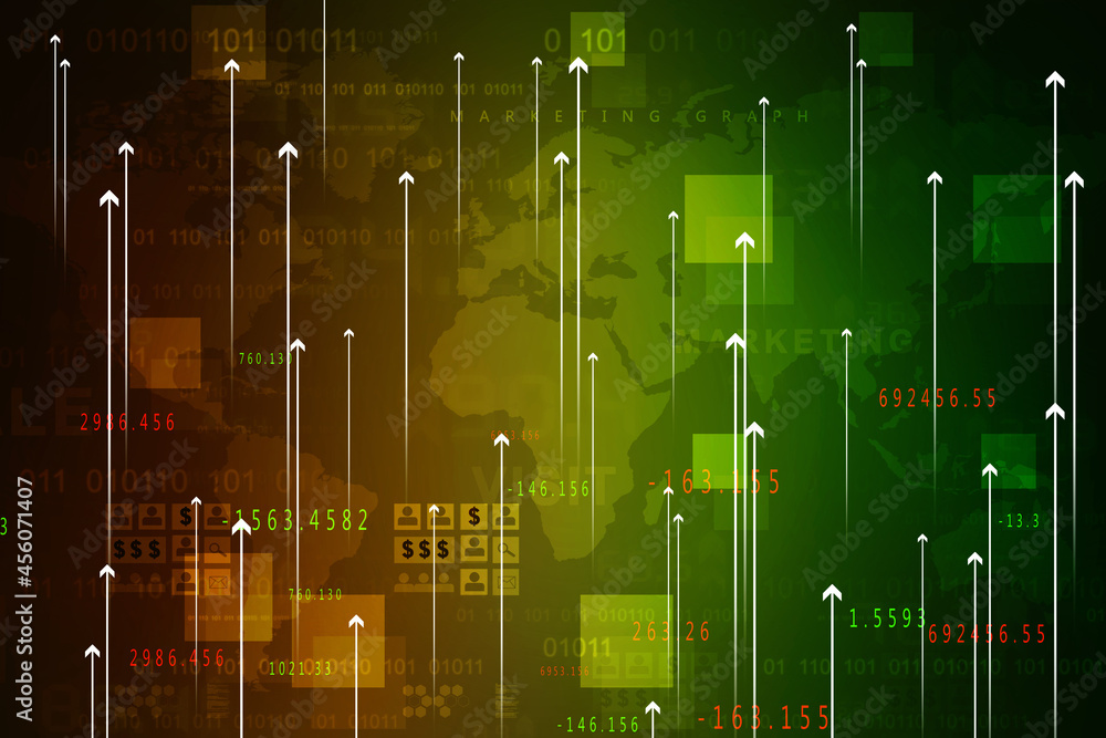 Aufkleber 2d digital abstract business networking background