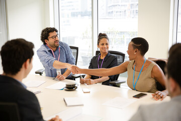 Business people in conference room meeting