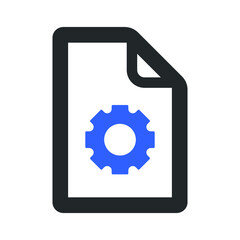 document setting icon design vector